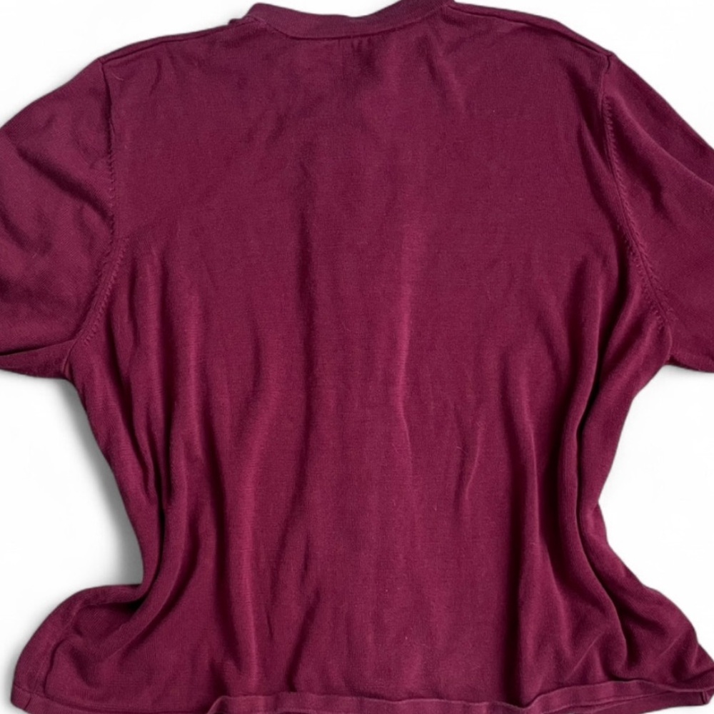 J. Jill- wine berry cardigan - Picture 4 of 4